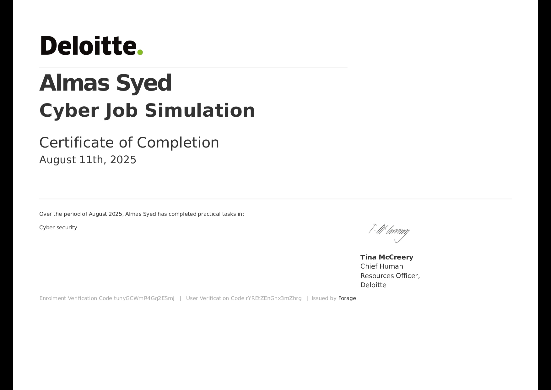 Cyber Job Simulation