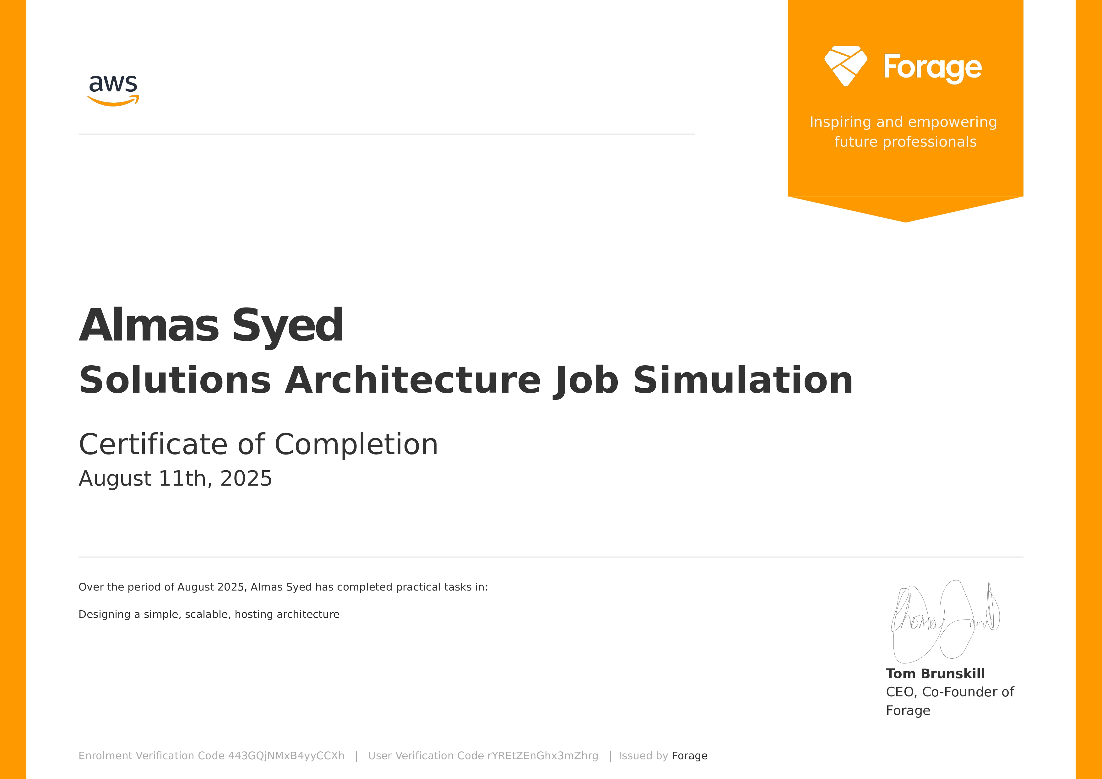 Solutions Architecture Job Simulation
