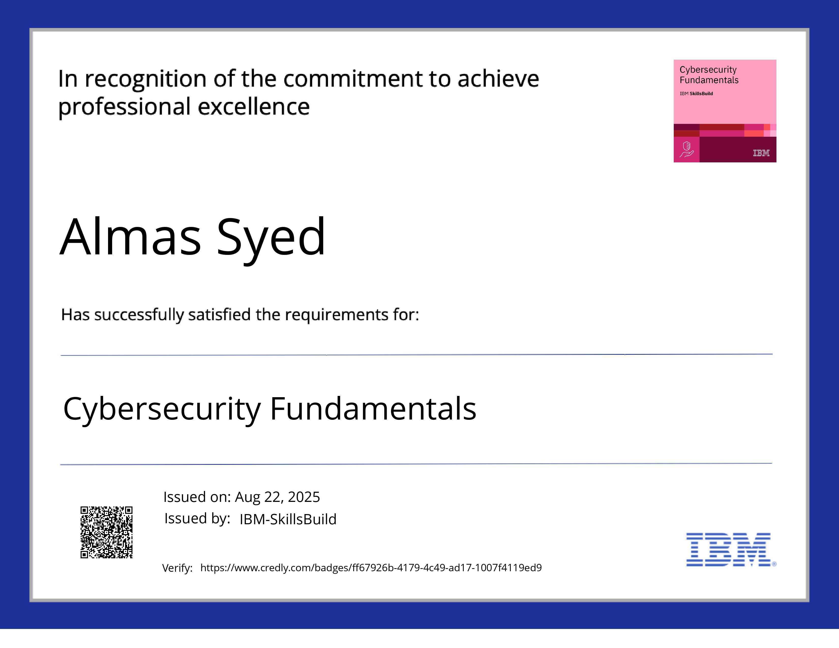 Cybersecurity Fundamentals