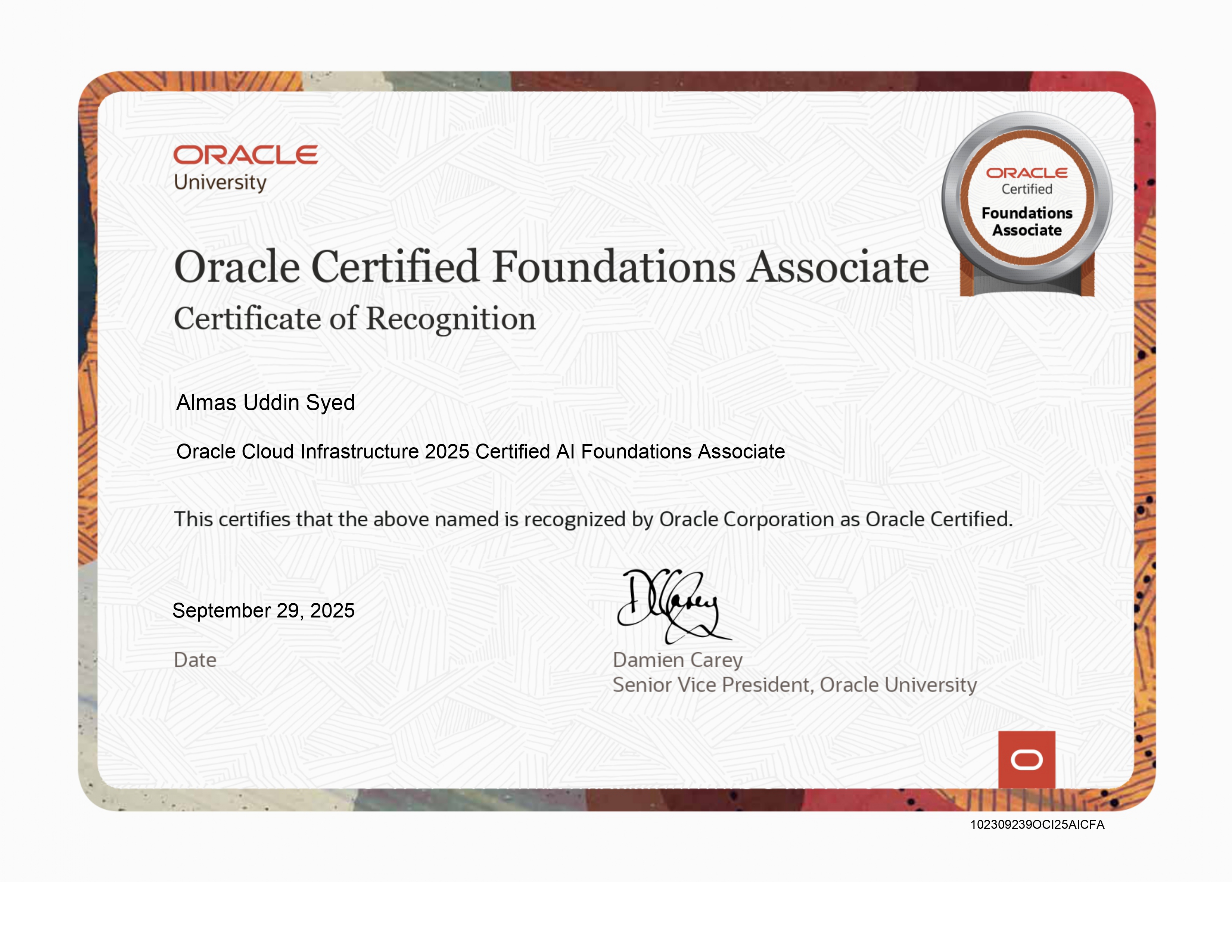 AI Foundations Certificate