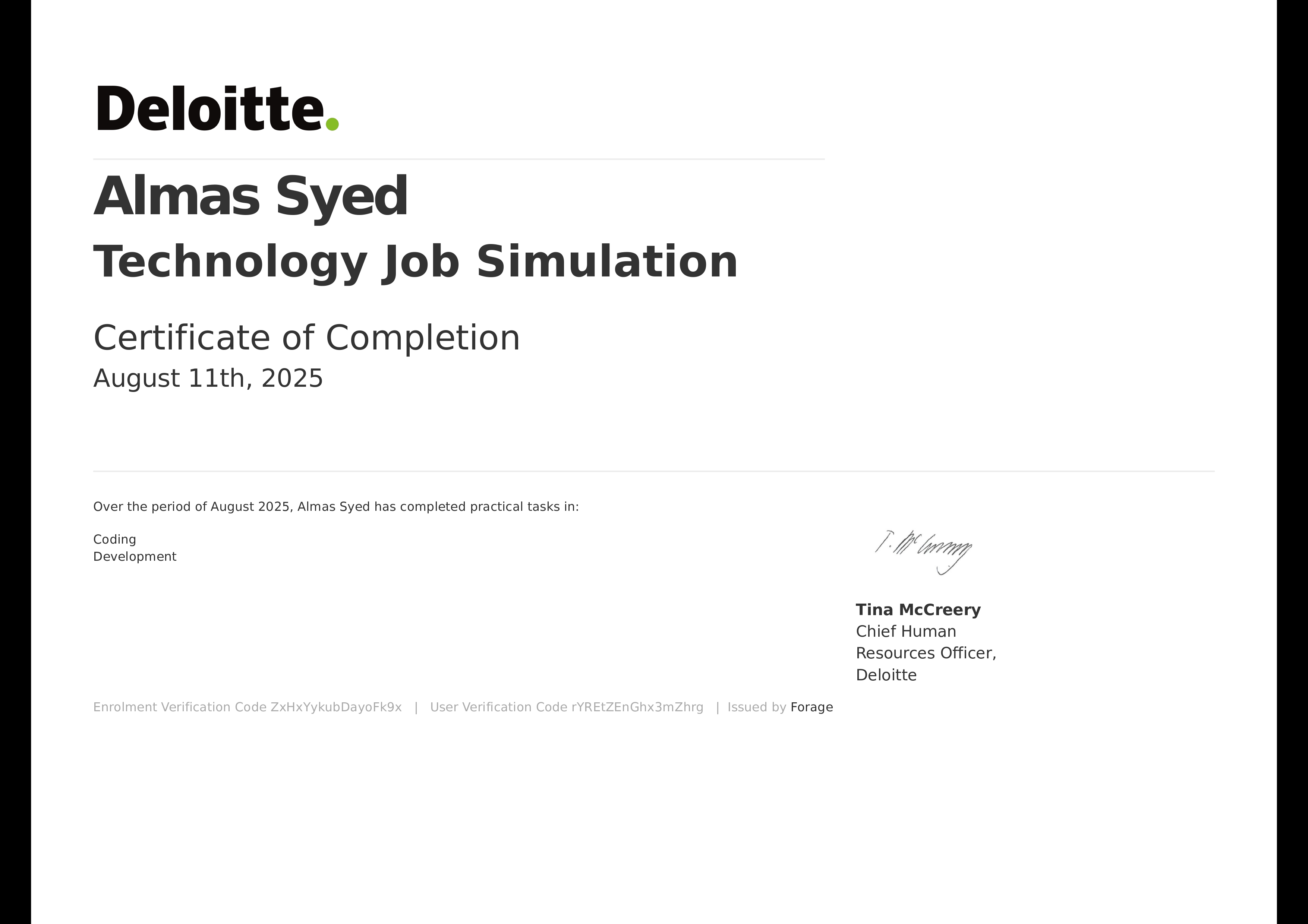 Technology Job Simulation